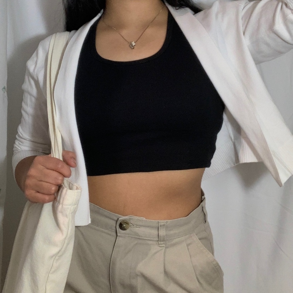 3/4 Sleeve Cropped Cardigan